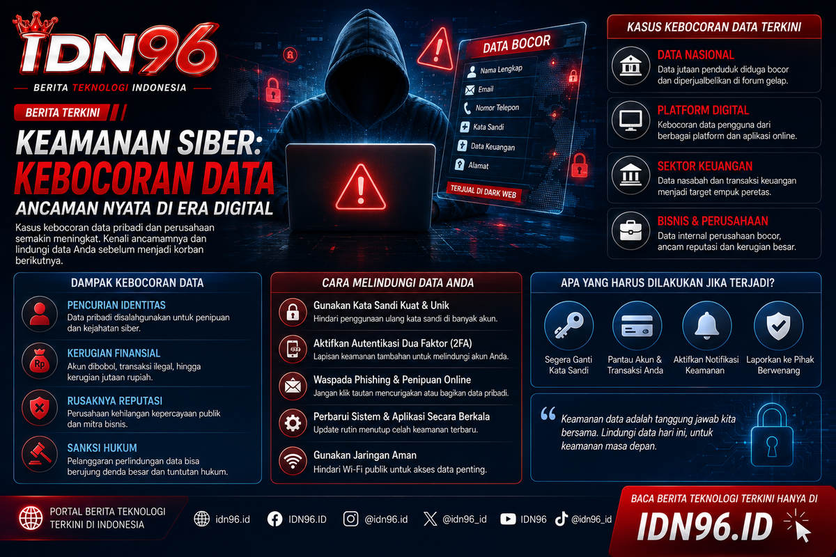 Layar laptop menampilkan halaman pengaturan keamanan akun dengan autentikasi dua faktor aktif