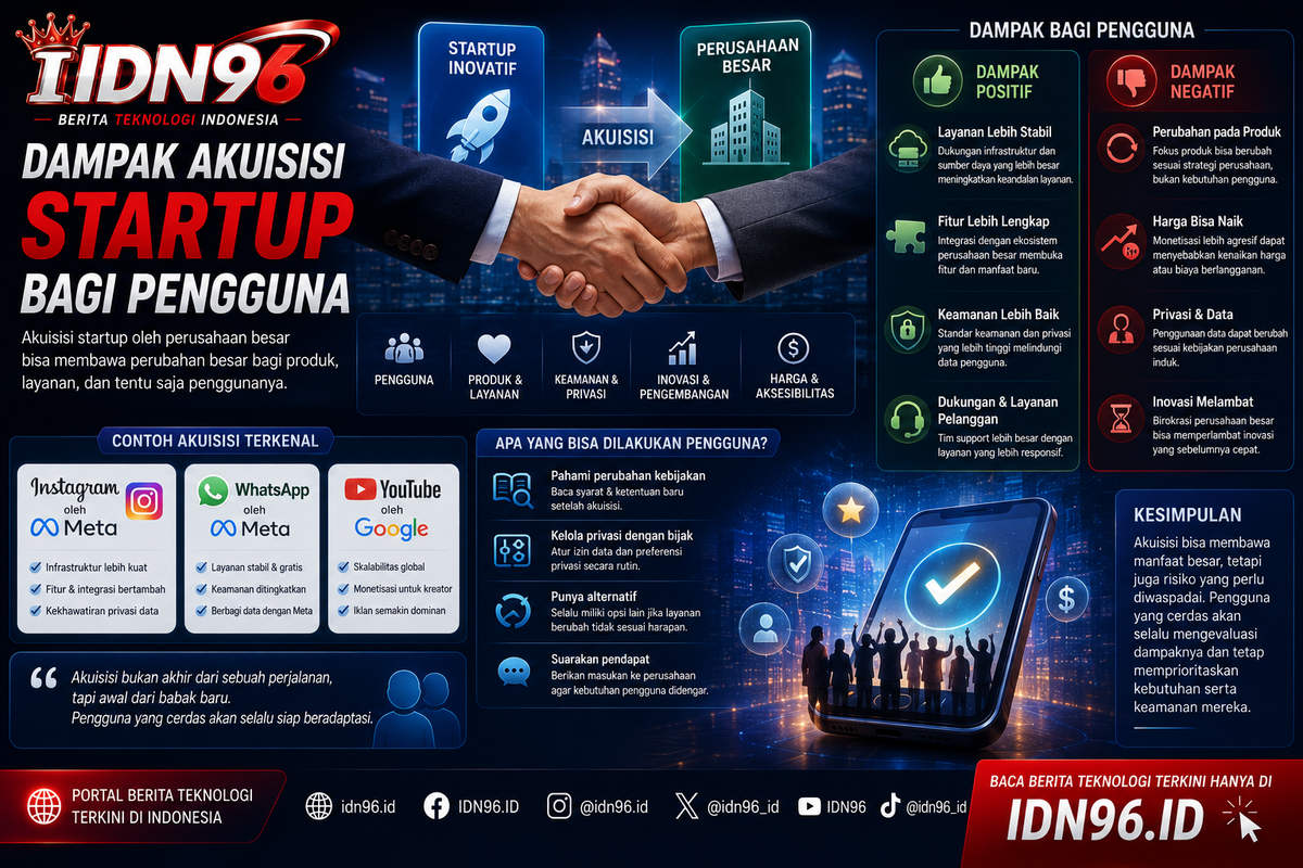 Layar pemberitahuan penggabungan layanan dengan tenggat migrasi data