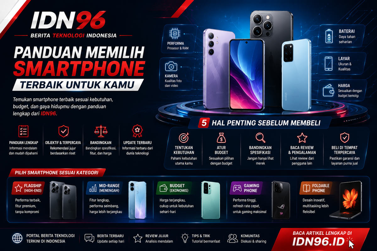 Dua smartphone berbeda kelas dibandingkan berdampingan di atas meja