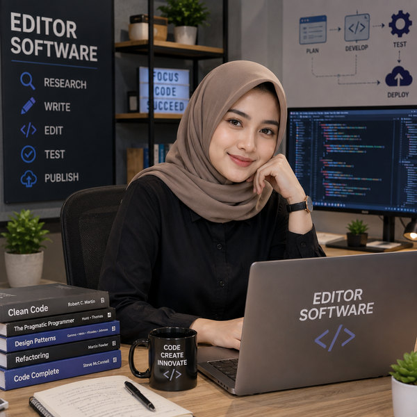 Potret Dian Manda Rahayu, Editor Software IDN96