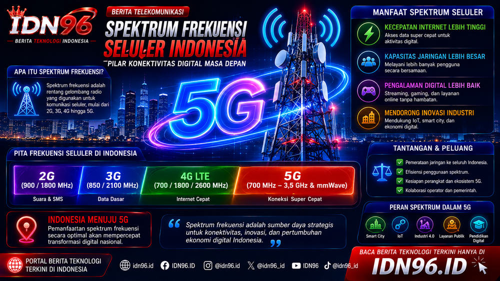 Diagram tiga pita frekuensi: jangkauan luas berkapasitas kecil sampai sebaliknya