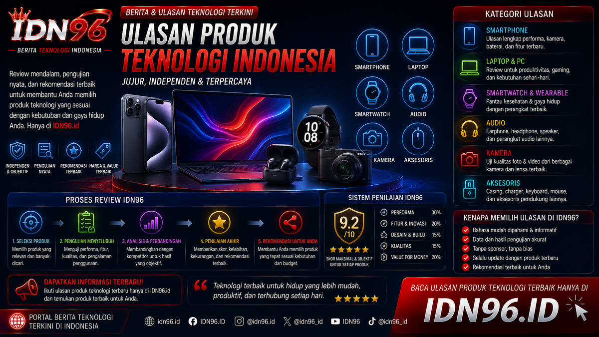 Pengujian untuk ulasan produk teknologi memakai alat ukur daya dan lembar catatan